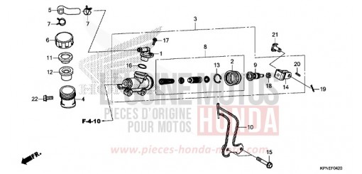 MAITRE-CYLINDRE DE FREIN (GLR1251WHH) GLR1251WHH de 2017